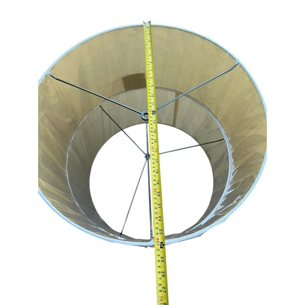 Restoration Hardware Off White French Drum Large Round Lamp Shade 6860-0141